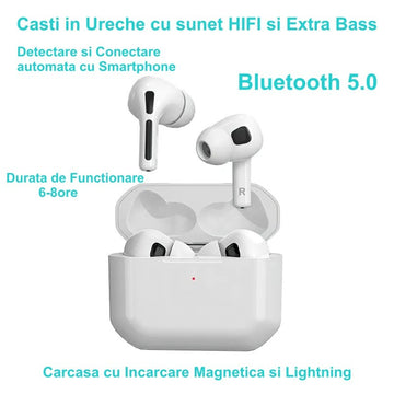 Căști Audio Pro cu Extra Bass și Sunet HD – Căști Bluetooth 5.0 pentru Muzică și Telefonie
