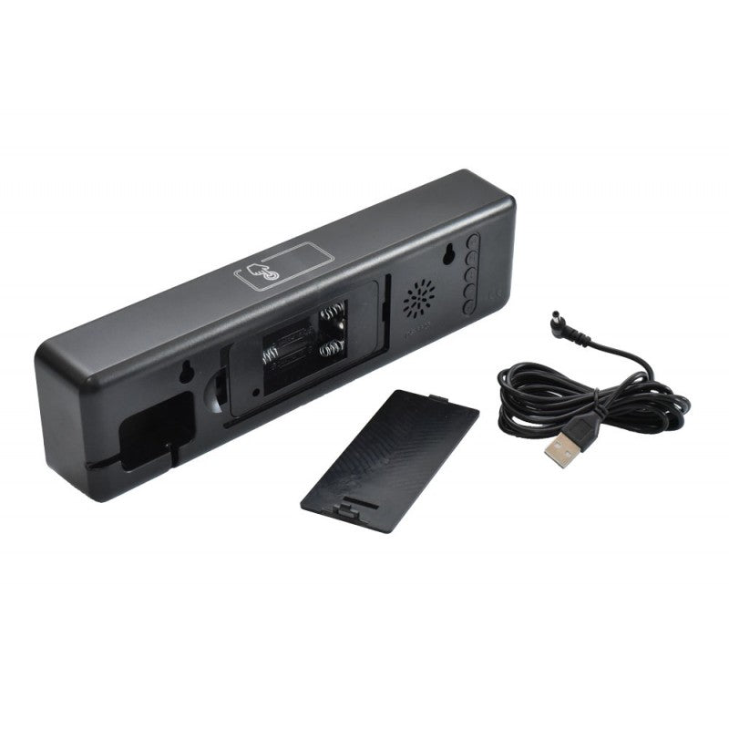 Ceas Digital DS-6625 Negru cu Led Alb - Frize