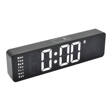 Ceas Digital DS-6625 Negru cu Led Alb - Frize