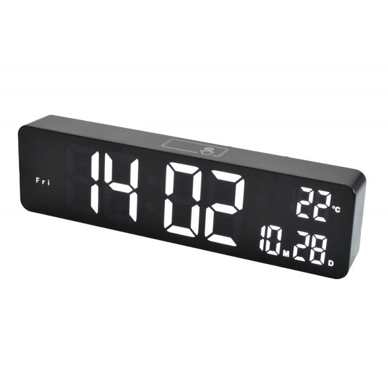 Ceas Digital DS-6625 Negru cu Led Alb - Frize