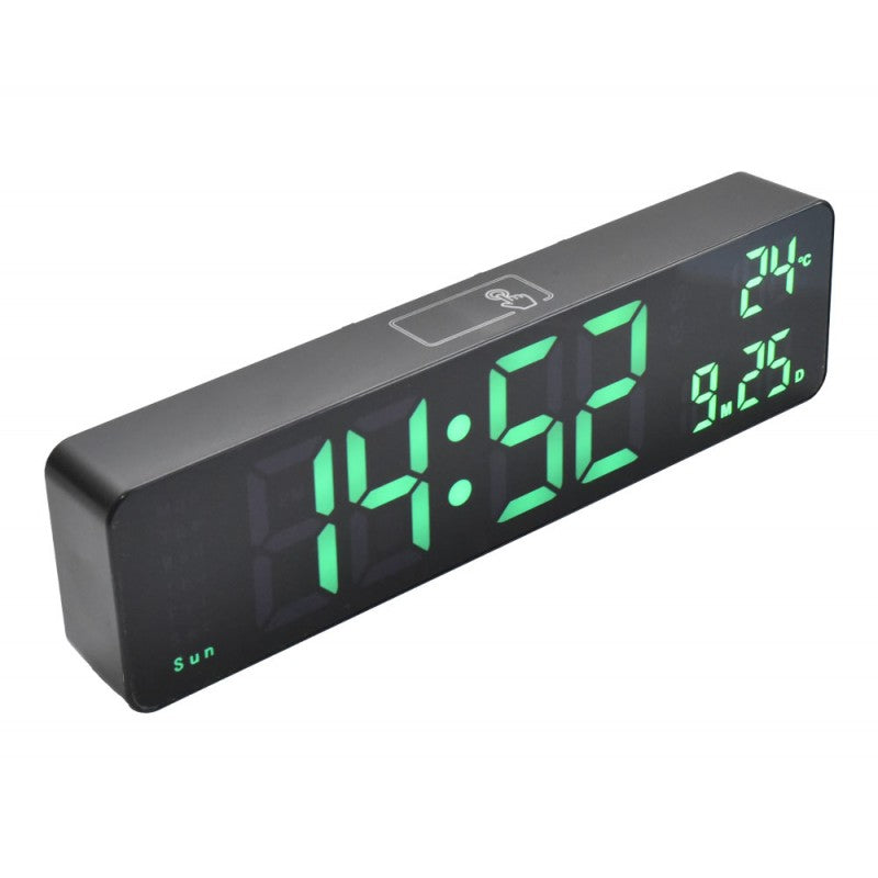 Ceas Digital DS-6625 Negru cu Led Verde - Frize