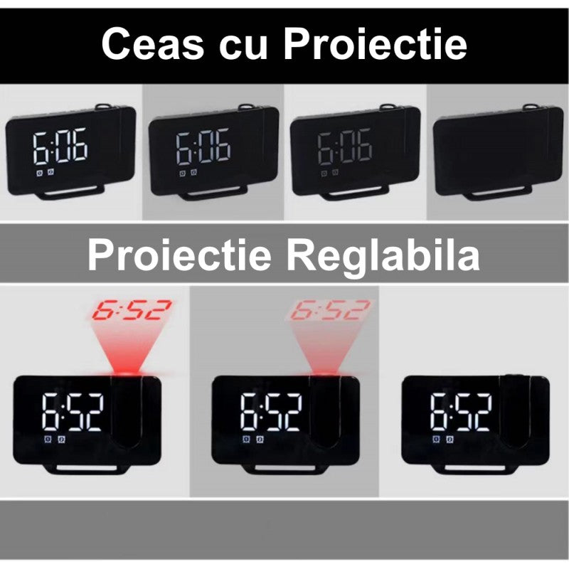 Ceas GH-0716 cu Proiectie si Radio FM - Frize