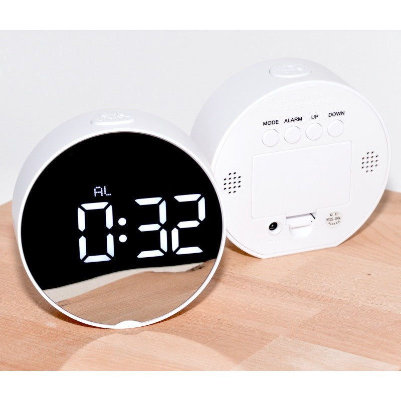 Ceas Led Alb DT-6505 Rotund Oglinda - Frize