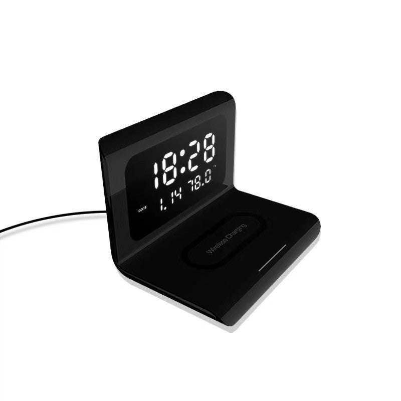 Ceas Negru cu Incarcare Wireless - Frize