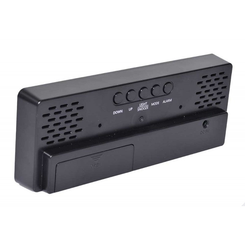 Ceas Negru Oglinda cu Lumina LED Verde, GH-0712N - Frize
