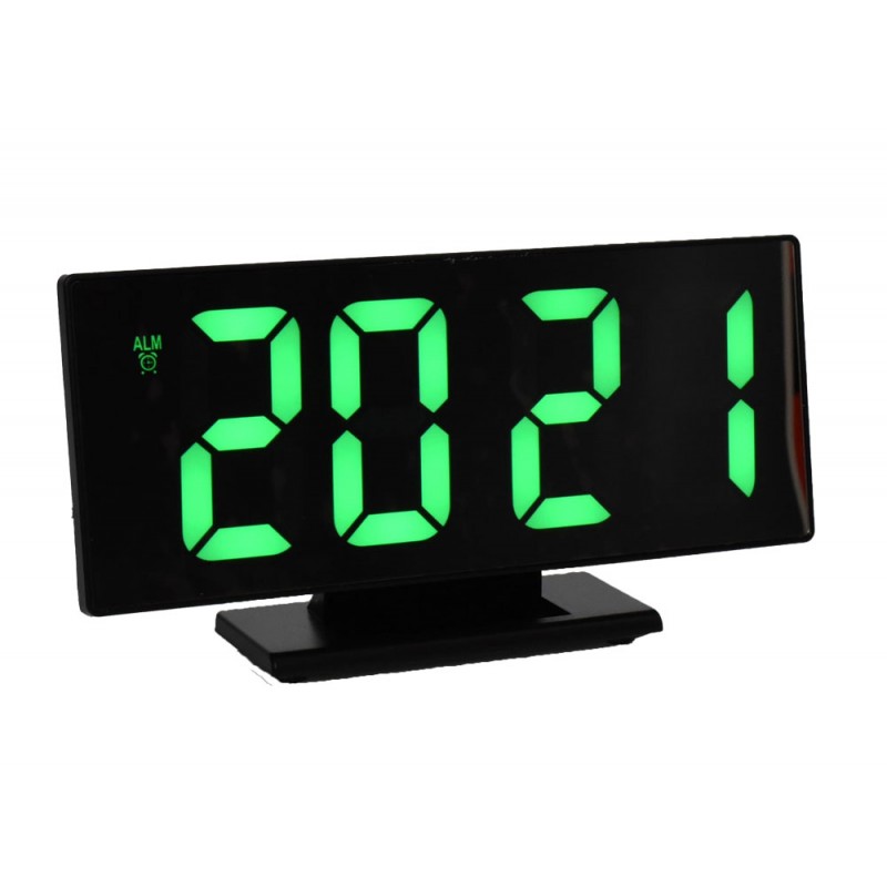 Ceas Oglinda cu Led Verde DS-3618L - Frize