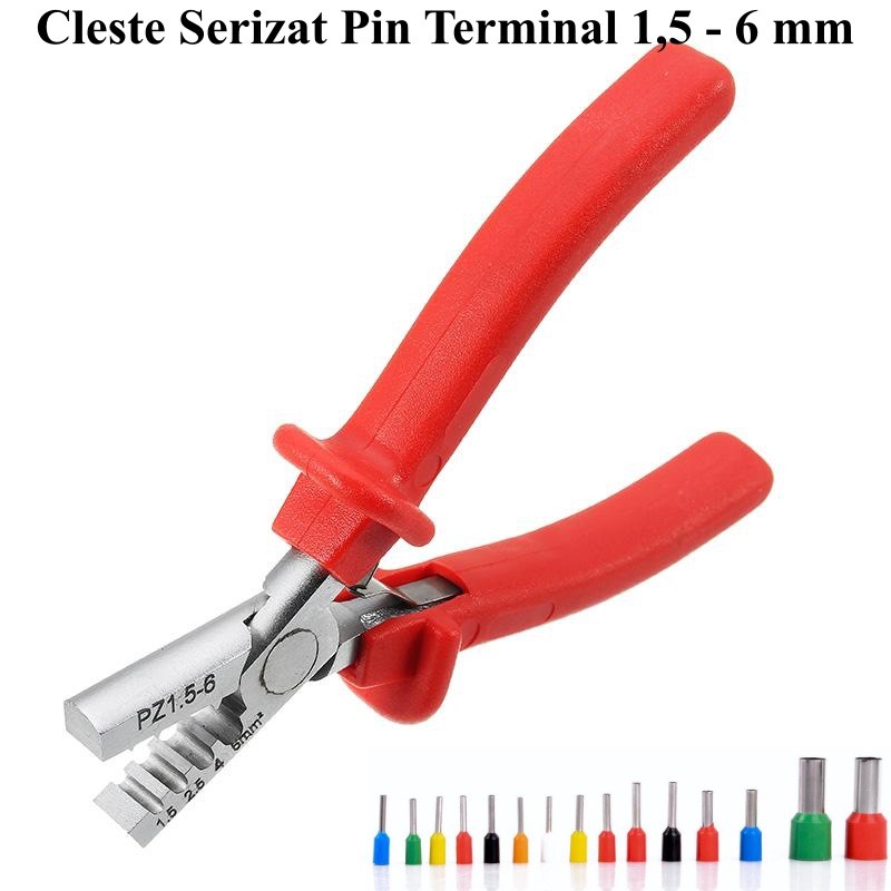 Cleste de Sertizat Pin Terminal/PZ1,5-6 - Frize