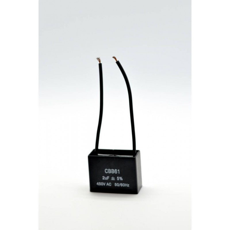 Condensator Pornire Motor cu Fire , 2uf 450V - Frize