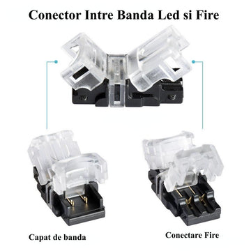 Conector Banda Led 10mm 2 Pini - 2 Fire - Frize