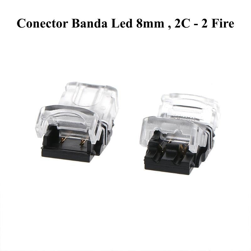 Conector Banda Led 8mm 2 Pini - 2 Fire - Frize