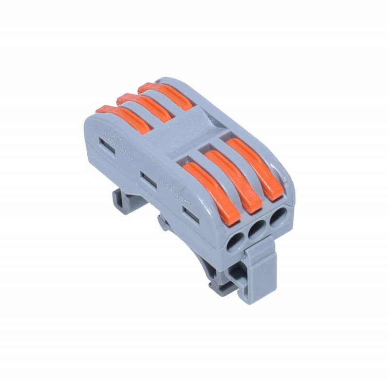 Conector de Șina 3 Poli Cap Dublu PCT-223 - Frize
