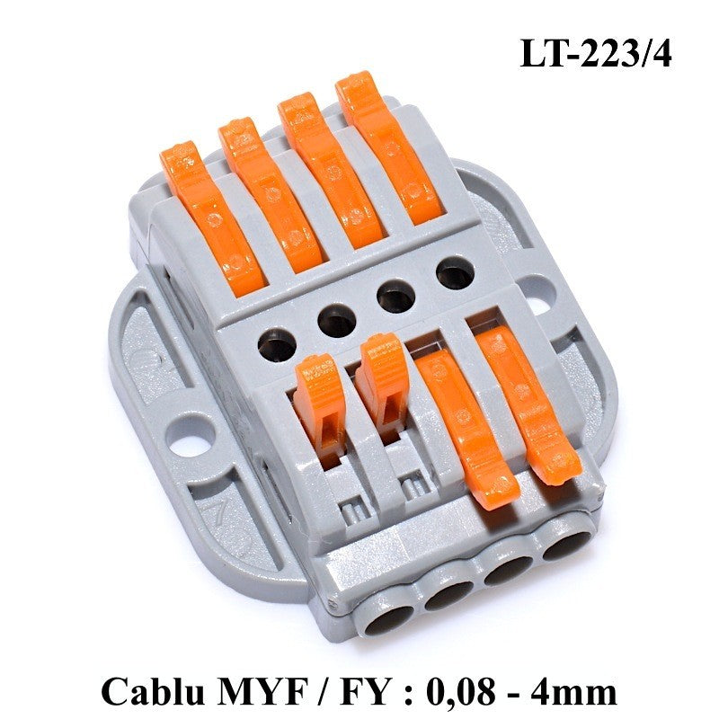 Conector Doza 4-4 pentru Cablu, LT-223/4 - Frize