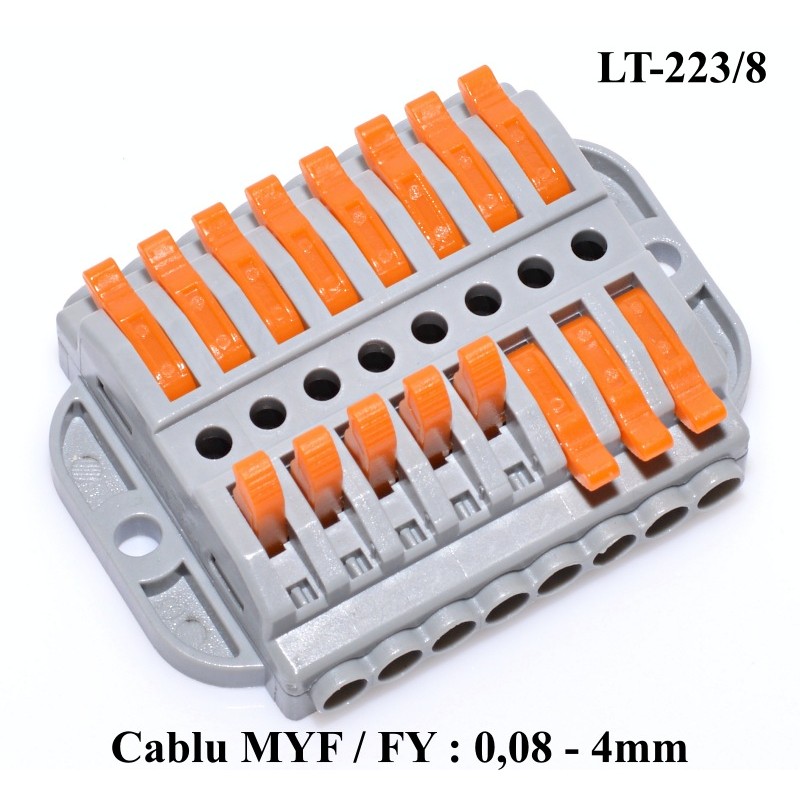 Conector Doza 8-8 pentru Cablu, LT-223/8 - Frize
