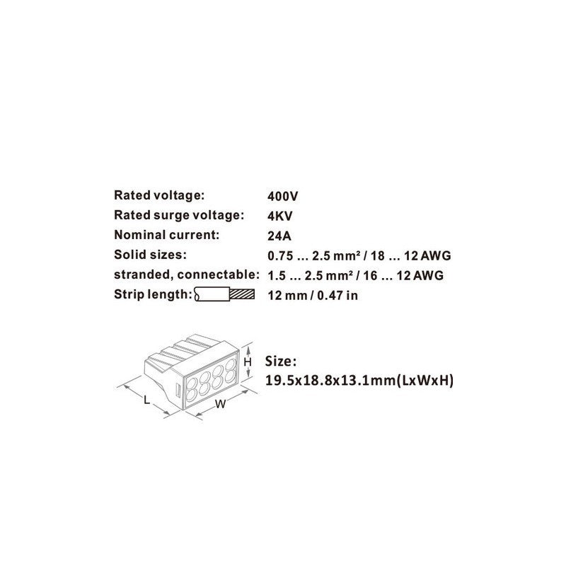 Conector Doza Rapid 8 Fire, PCT-108 - Frize