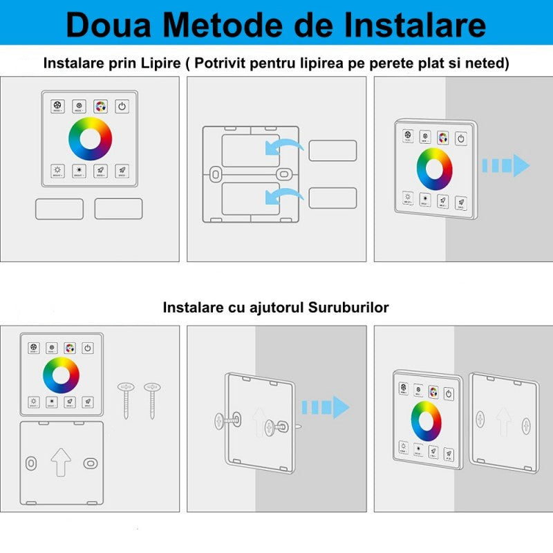 Controler Led RGB + Touch Panel 5V-24V - 30A - Frize