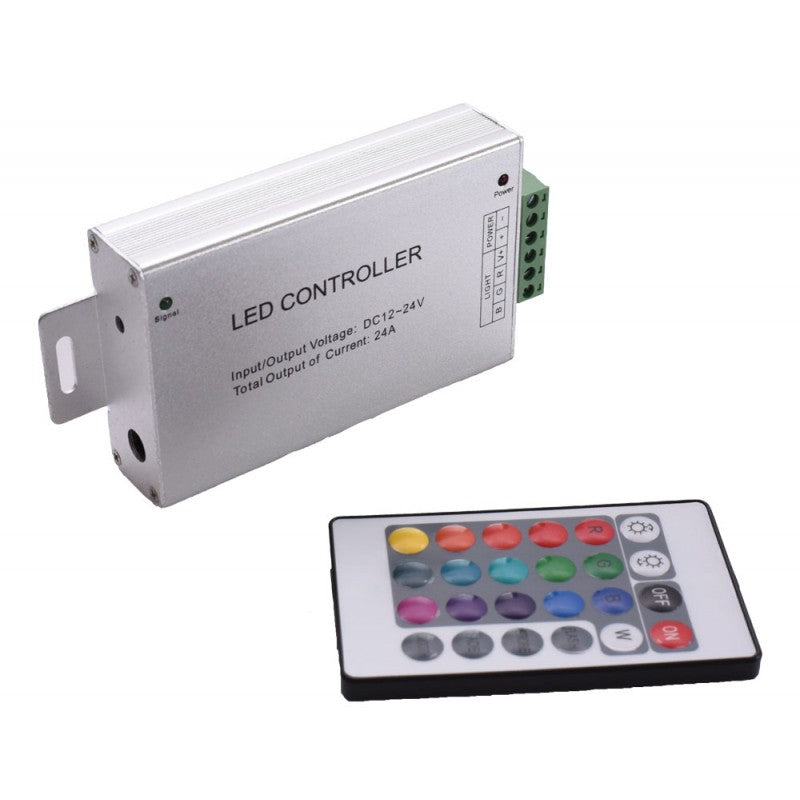 Controler Metal Led RGB 24 Taste, 12-24V/24A - Frize
