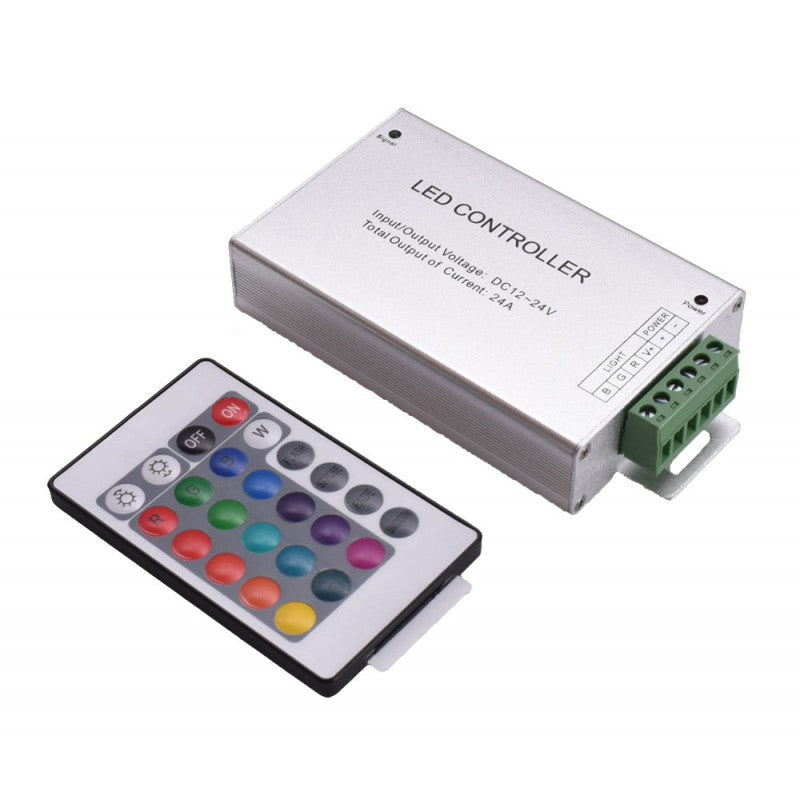 Controler Metal Led RGB 24 Taste, 12-24V/24A - Frize