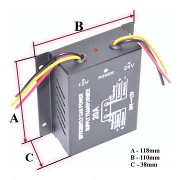 Convertor Auto de Tensiune 24V-12V DC/20A - Frize