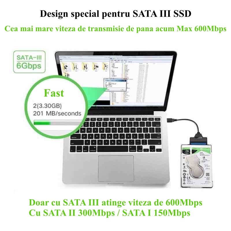 Convertor Hard Disk USB 3.0 la Sata 4TB - Frize