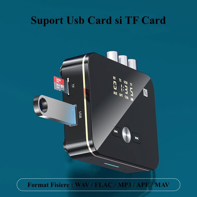 Digital Audio NFC M8 Bluetooth 5.0 Inteligent RX/TX - Frize