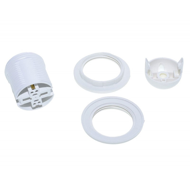 Dulie Alba E27 de Plastic cu Fusta - Frize