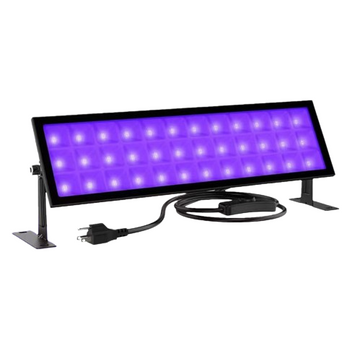 LED projektor UV fénnyel, beltéri/kültéri, vízálló, 72 W, fekete