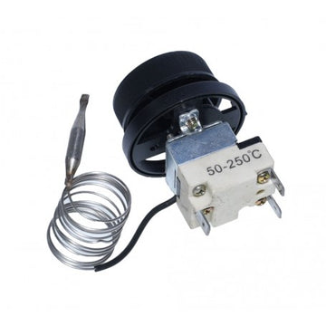 Termostat Reglabil din Inox pentru Cuptor 50 - 250˚C – Control Precise al Temperaturii pentru Gătit și Patiserie