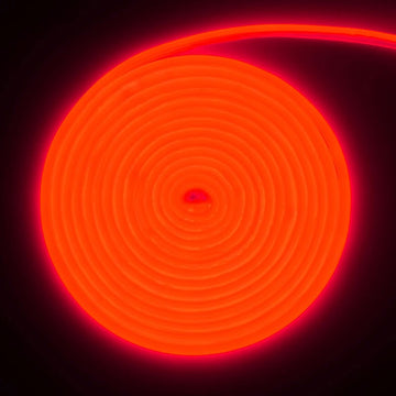 Bandă LED COB Roșu Intens Neon Flexibil 5m, 288 LED/m, IP65, 220V, 10W/ml – Iluminat Decorativ pentru Interioare și Exterioare