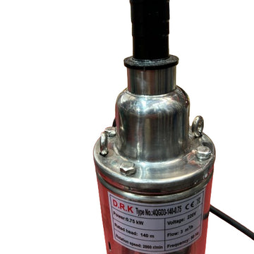 Pompă Submersibilă Inox 0.75kW 4QGD2-140 cu Cablu de 20m – Ideală pentru Irigații, Fântâni sau Sistemele de Apă
