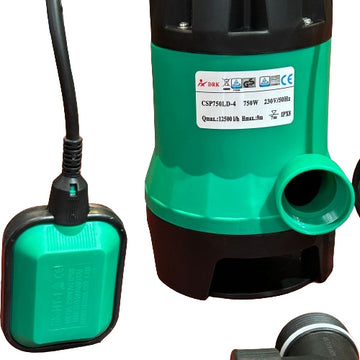 Pompă Submersibilă pentru Apă Murdară CSP750LD, 750W, Capacitate de 12500L/h – Soluție Eficientă pentru Golirea Rezervoarelor și Fose Septice