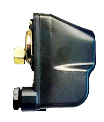 Presostat Hidrofor Negru pentru Control Automat al Presiunii în Sisteme de Irigație și Alimentare cu Apă