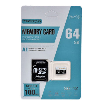 Card Micro SDXC 64GB 100MB/s UHS A1 - Memorie Rapidă pentru Smartphone-uri, Tablete și Camere Foto
