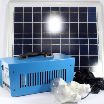 Kit Cu Panou Solar GdLite GD-8030, Cu Lanterna 14LED, 2 Becuri, Cablu 5in1, Negru