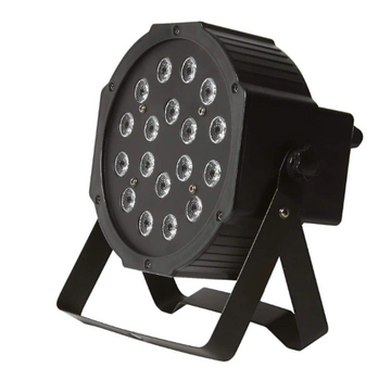Proiector LED PAR 18 RGB Negru – Lumini pentru Disco, Club, Exterior și Proiecte Arhitecturale