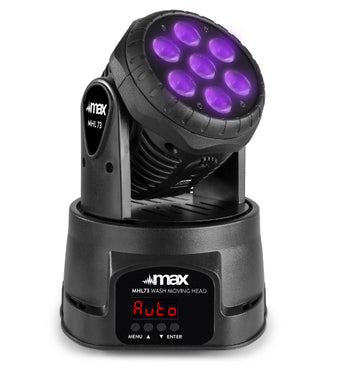 Moving Head Wash LED 7x8W RGBW Max MHL73 – Proiector Mobil pentru Evenimente, Cluburi și Spectacole