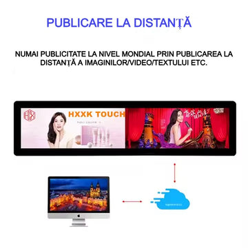 Reclamă Luminoasă LED Programabilă 100x40cm cu Wi-Fi și USB – Display P5 Full Color din Aluminiu/ABS pentru Publicitate Interioară și Exterioară
