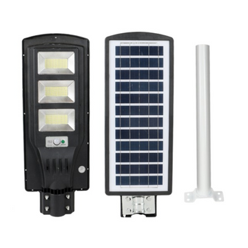 Lampa Stradală Solară LED 200W cu Panou Solar Incorporat și Senzor de Lumina – Telecomandă și Suport Inclus pentru Iluminat Exterior