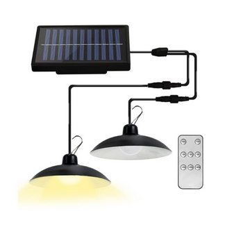 Set 2 Lămpi Solare cu Telecomandă – Iluminare Alb-Rece pentru Grădină și Terasă, Economie de Energie și Instalare Ușoară