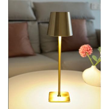 Lampă de Masă 38x10 cm cu Lumina Caldă/Rece/Neutră – Design Auriu Elegant pentru Birou sau Spații de Lucru