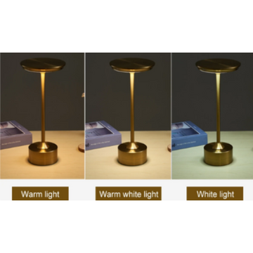 Lampă LED din Metal cu Control Touch și Conexiune USB – Lumină Elegantă Auriu pentru Birou, Spații Comerciale sau Acasă