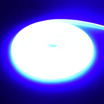Banda LED COB Albastru Neon Flexibil 5m, 288 LED/m, IP65, 10W/m – Iluminare Decorativă pentru Interior și Exterior