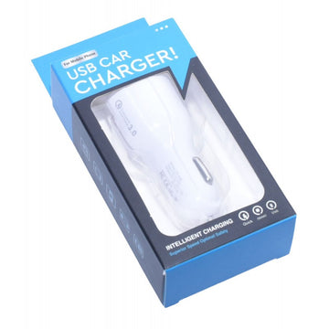Incarcator Auto 2 x Usb 3.0 / D-15, Alb - Frize