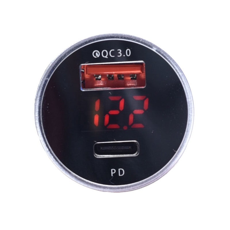 Incarcator Auto Qualcom Usb 3.0 + PD-Usb tip C - Frize