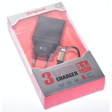Incarcator Retea FAST - 5,1A/Iphone + 3 x USB - Frize