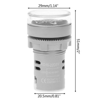Voltmetru Digital Rosu  250V/AC 20-500V - Frize