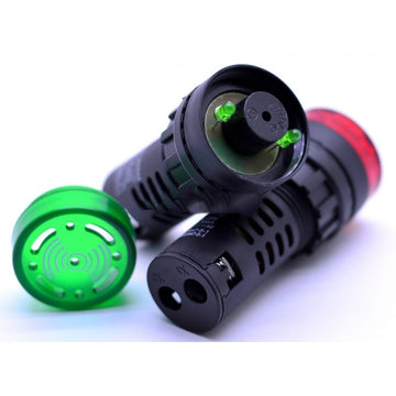 Green Indicator with Alarm and Light 220V / 22MM
