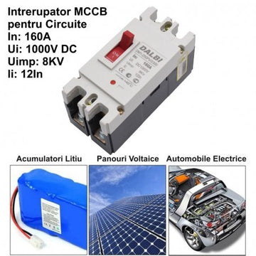Intrerupător de Circuit Solar MCCB 2P-160A / 1000V DC
