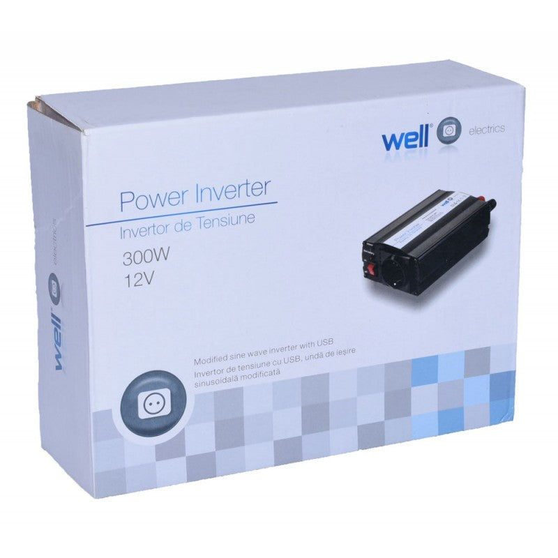 Invertor Auto 300W, 12V-220V + USB - Frize