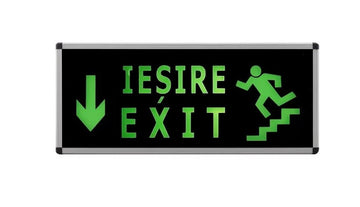 LAMPA tip EXIT / IESIRE LED – 2fete (scara jos) – permanenta