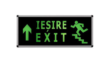 LAMPA tip EXIT / IESIRE LED – 2fete (scara sus) – permanenta